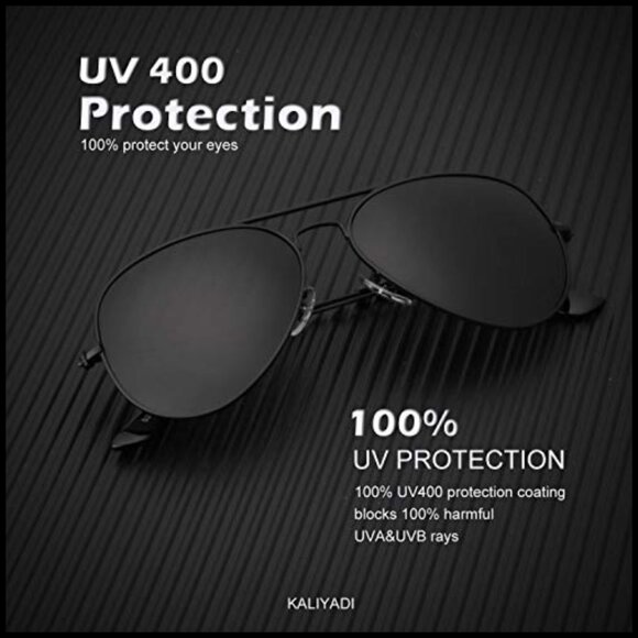 Polarized Aviator Sunglasses with UV Blocking Metal Frame main image 7